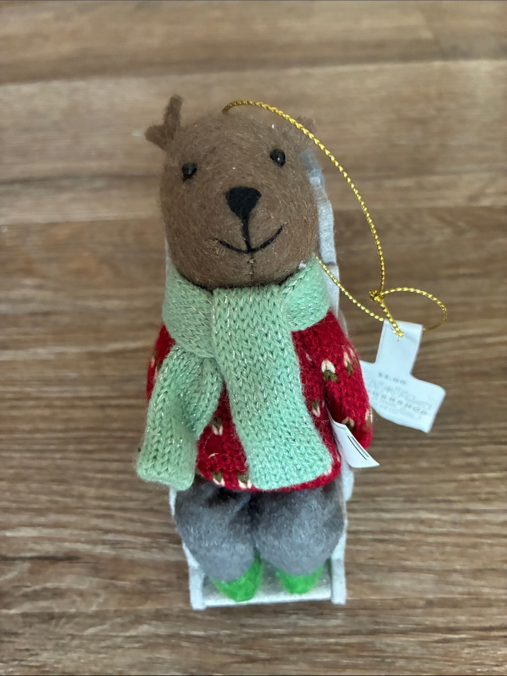 Felt Mouse Christmas Ornament NWT